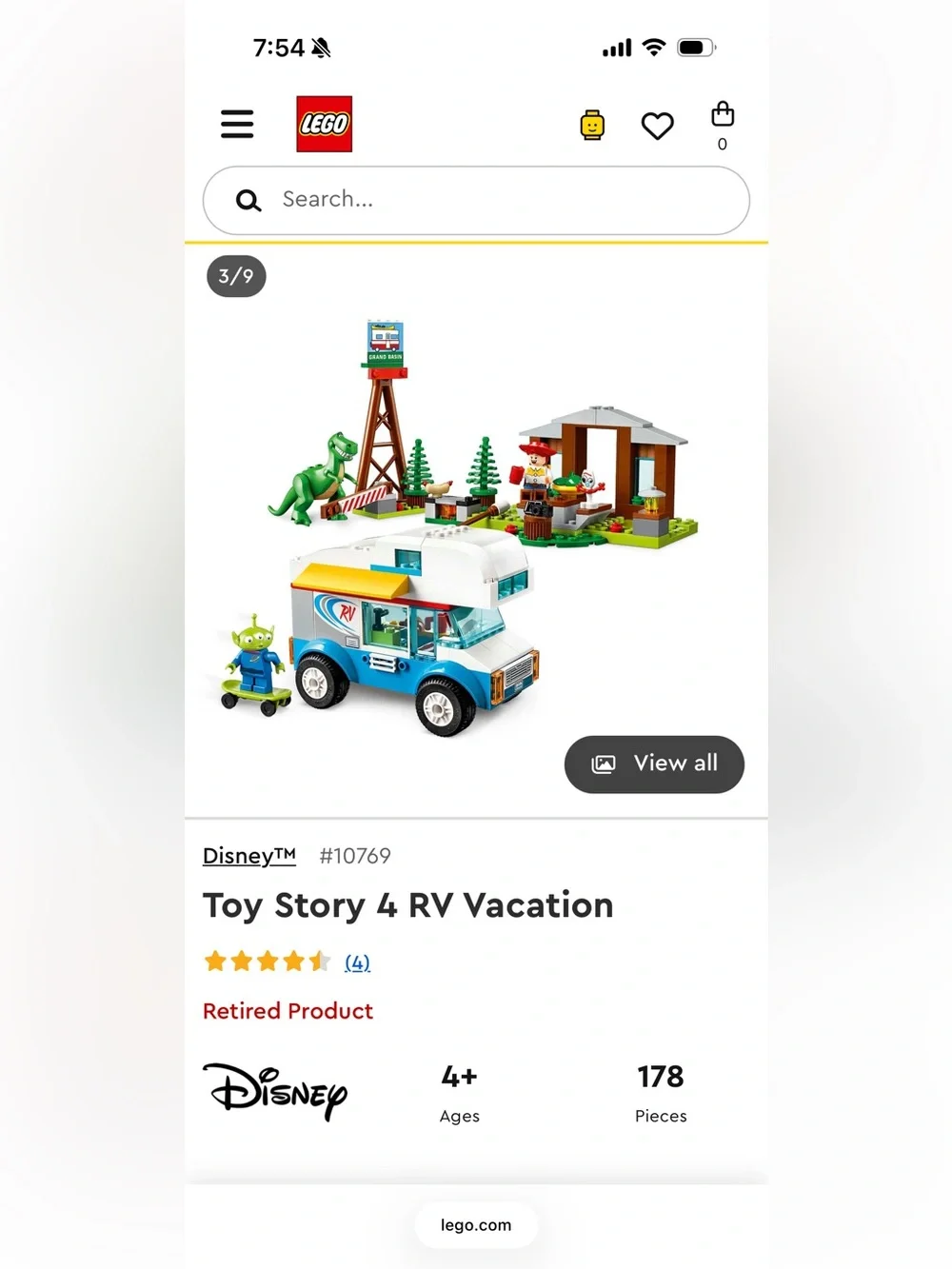 Complete LEGO 10769 Toy Story 4 RV Vacation